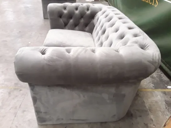 QUALITY DESIGNER LOVESEAT - GREY FABRIC