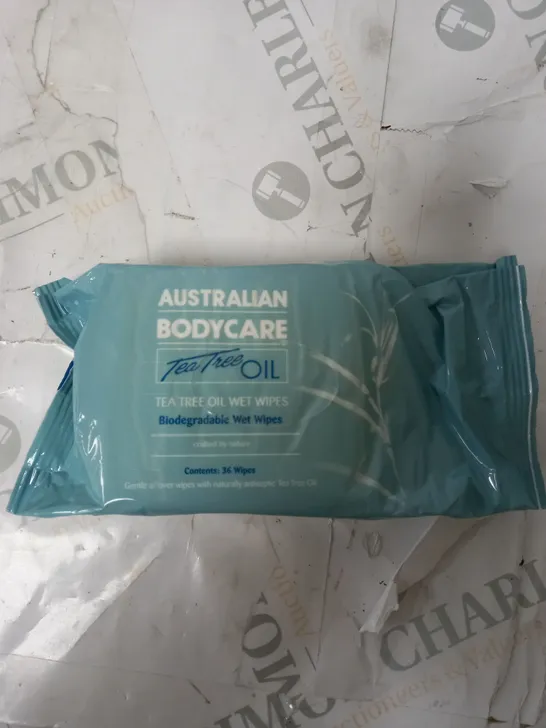 BOX OF 6 AUSTRALIAN BODYCARE TEA TREE OIL WET WIPES 