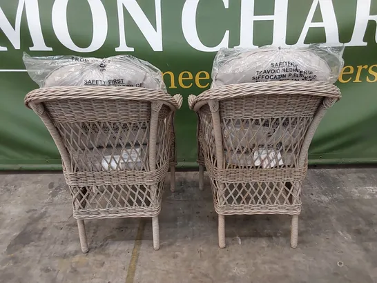 BOXED SET OF 2 VENICE GARDEN CHAIRS (1 BOX)