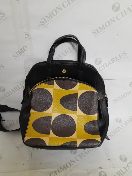 ORLA KIELY BLACK MINI BACKPACK