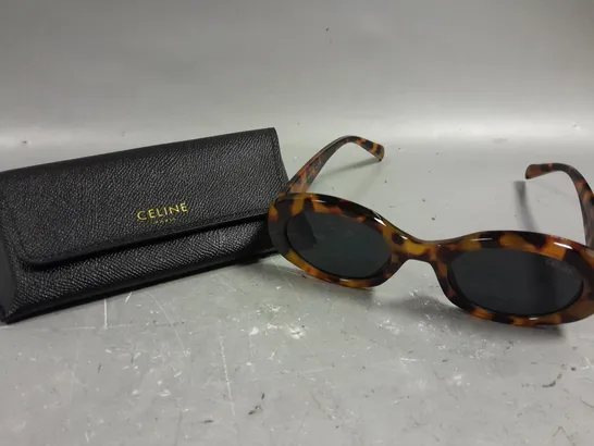 CELINE PARIS CL401 TORTOISE SHELL PRINT SUNGLASSES 