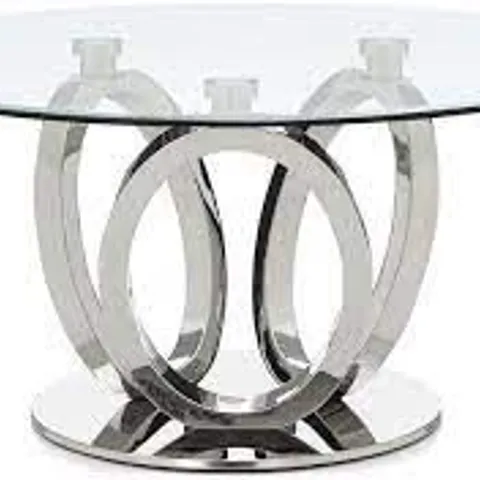 BOXED LOLA CLEAR COFFEE TABLE (COLLECTION ONLY)