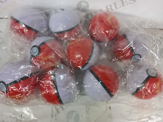 BOX OF APPROXIMATELY 15 FOAM POKÉMON POKÉBALLS