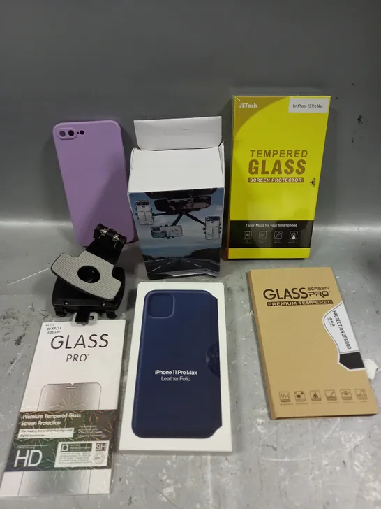 APPROXIMATELY 20 ASSORTED SMARTPHONE ACCESSORIES TO INCLUDE PROTECTIVE CASES, CHARGING CABLES, USB PLUGS ETC 