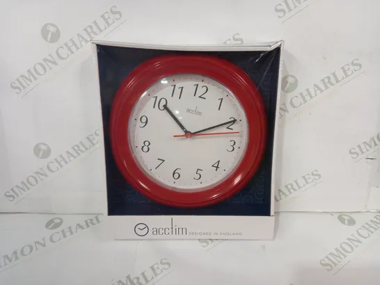 ACCTIM WALL CLOCK IN RED