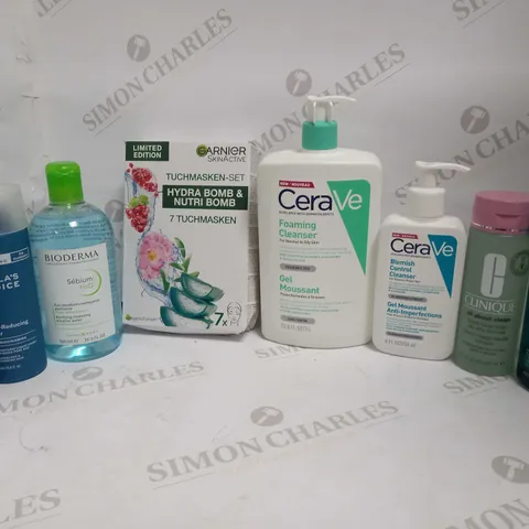 LOT OF 8 SKINCARE ITEMS FOR OILY SKIN, TO INCLUDE PAULA'S CHOICE, CLINIQUE, LA ROCHE POSAY, ETC