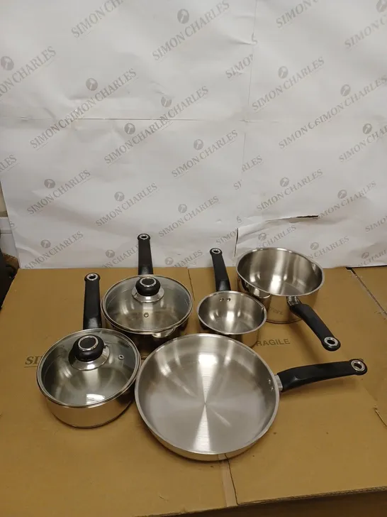 MORPHY RICHARDS 8 PIECE PAN SET