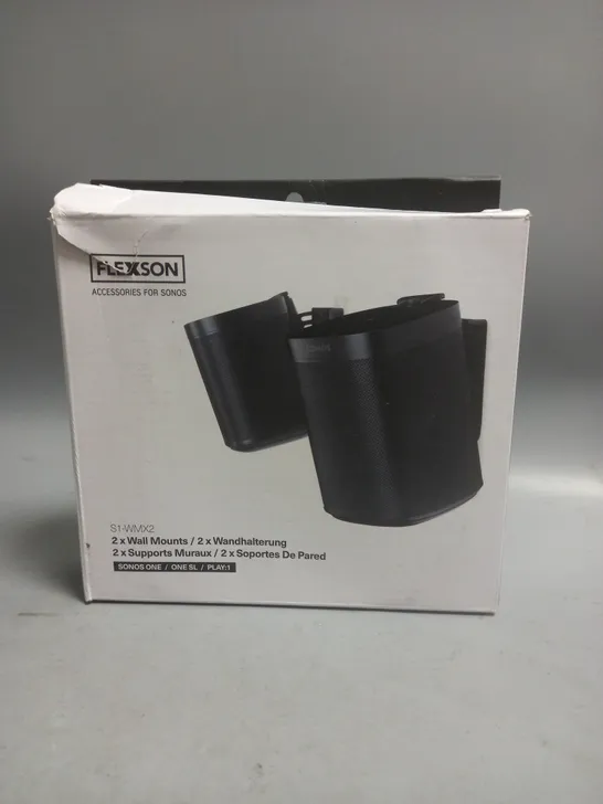 BOXED FLEXSON ACCESSORIES FOR SONOS PAIR OF WALL MOUNTS - S1-WMX2