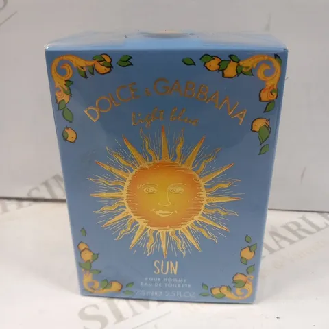 BOXED AND SEALED DOLCE AND GABBANA LIGHT BLUE SUN EAU DE TOILETTE 75ML