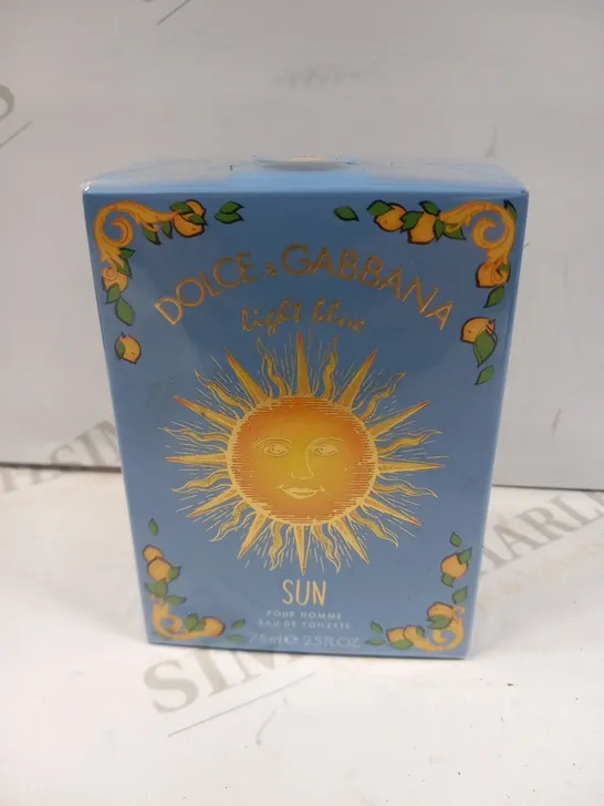 BOXED AND SEALED DOLCE AND GABBANA LIGHT BLUE SUN EAU DE TOILETTE 75ML