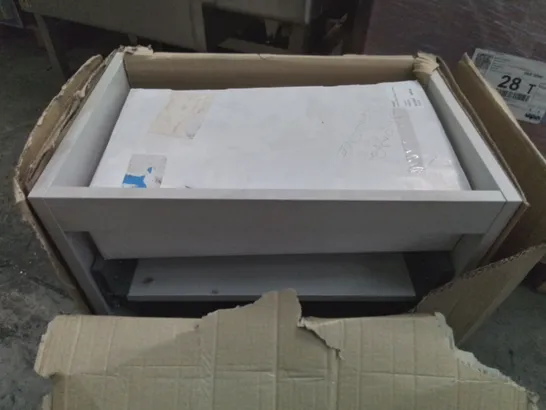 BOXED VANITY CARCASS WH 2 DRAWER 600 X 561 X 369MM 