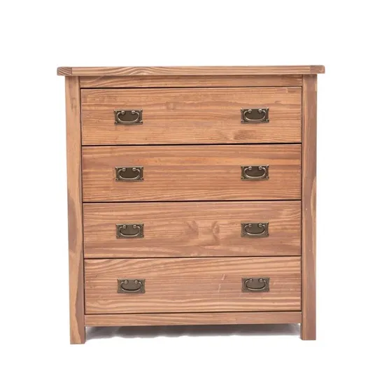 BOXED 4 DRAWER CHEST - WOODGRAIN 