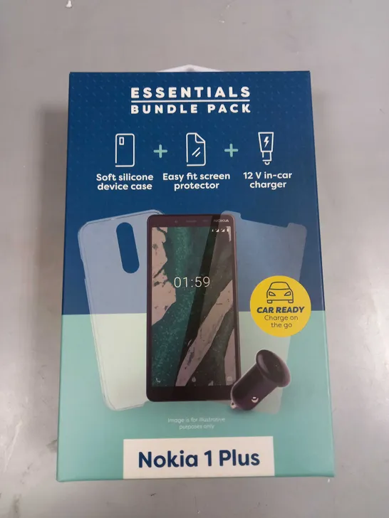 APPROXIMATELY 30 BRAND NEW BOXED ESSENTIAL BUNDLE PACKS FOR NOKIA 1 PLUS