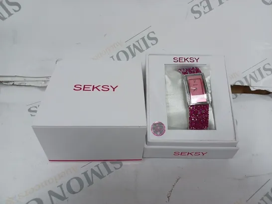 SEKSY PURPLE CRYSTAL WATCH 