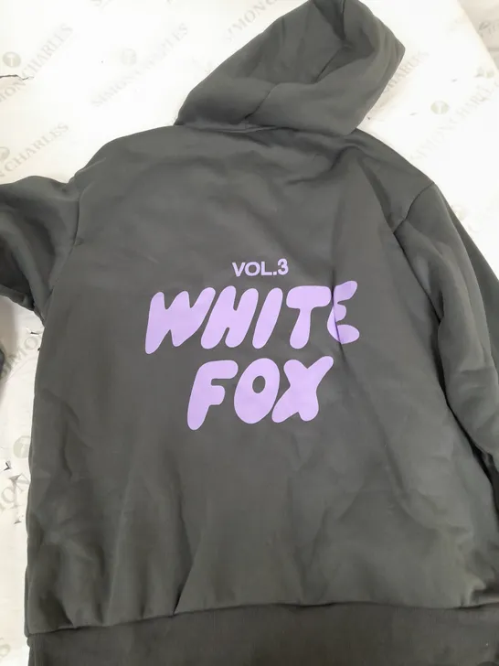 WHITE FOX VOL.3 GREY HOODIE MEDIUM
