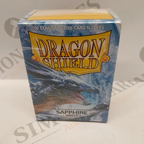 APPROXIMATELY 14 BRAND NEW BOXED DRAGON SHIELD SAPPHIRE MATTE 100 STANDARD SIZE CARD SLEEVES