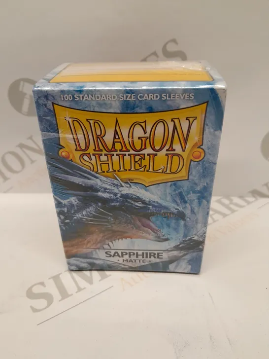 APPROXIMATELY 14 BRAND NEW BOXED DRAGON SHIELD SAPPHIRE MATTE 100 STANDARD SIZE CARD SLEEVES