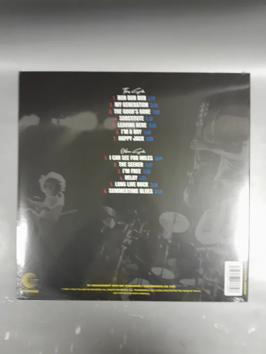 SEALED THE WHO BACK & FORTH SPECIAL EDITION YELLOW COLOURED VINYL 