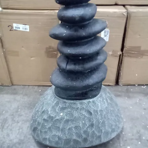 BOXED PEBBLE WATER FOUNTAIN