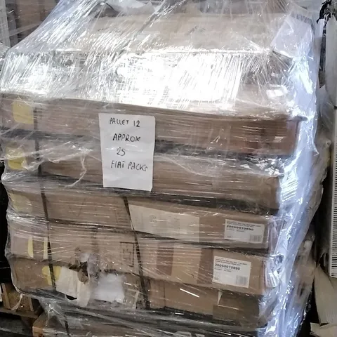 PALLET OF APPROXIMATELY 25 FLAT PACK BATHROOM UNITS