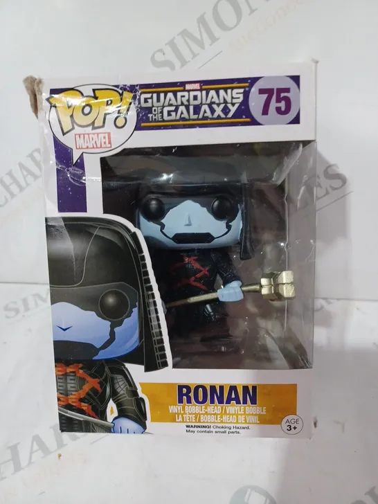 BOXED FUNKO POP MARVEL GUARDIANS OF THE GALAXY - 75 - RONAN COLLECTIBLE VINYL BOBBLE-HEAD