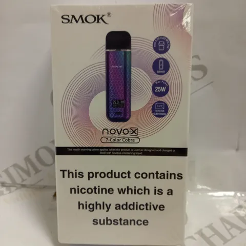 SEALED SMOK NOVO X 7-COLOUR COBRA E-CIGARETTE