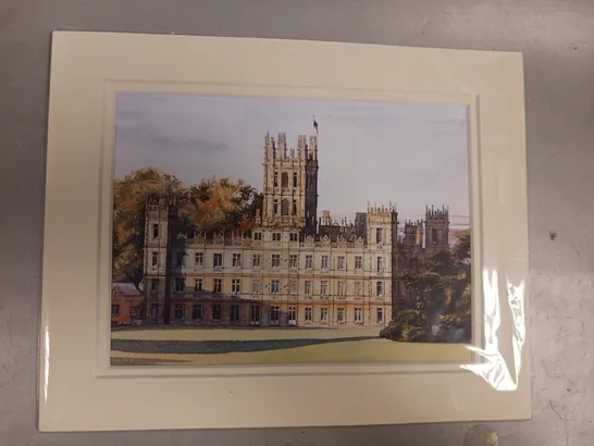 HIGHCLERE CASTLE 10X8 MOUNTED PRINT