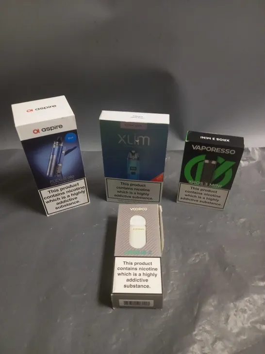 APPROXIMATELY 20 BOXED E-CIGARETTES TO INCLUDE VAPORESSO, OXVA, ASPIRE ETC 