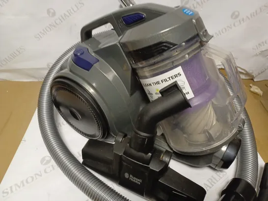 RUSSELL HOBBS TITAN 2 PET CYLINDER VACUUM IN GREY AND PURPLE