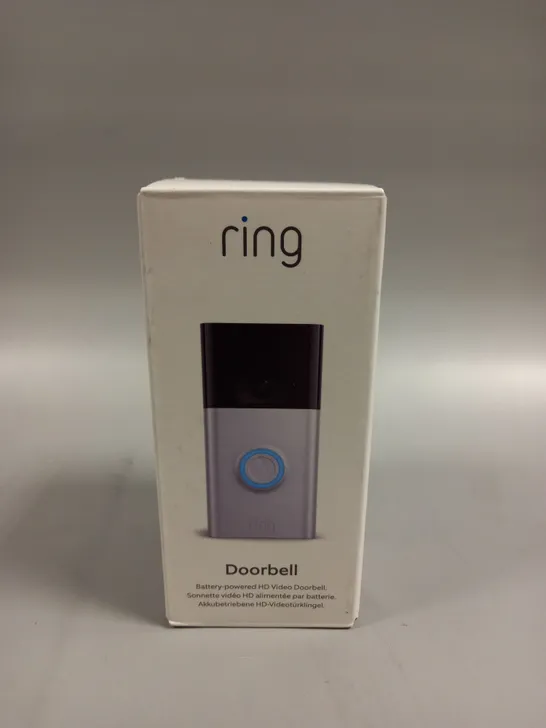 BOXED SEALED RING BATTERY POWERED HD VIDEO DOORBELL 