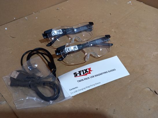 SCREWFIX TWIN PACK USB MAGNIFYING GLASSES WITH LIGHT