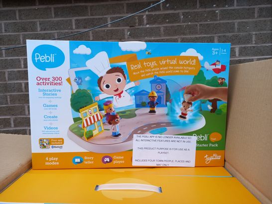 4 BRAND NEW BOXED PEBLI TOWN PEOPLE AND MAT PLAY SETS