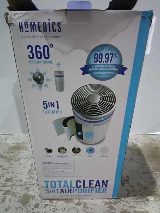 BOXED HOMEDICS TOTAL CLEAN 5-IN-1 AIR PURIFIER