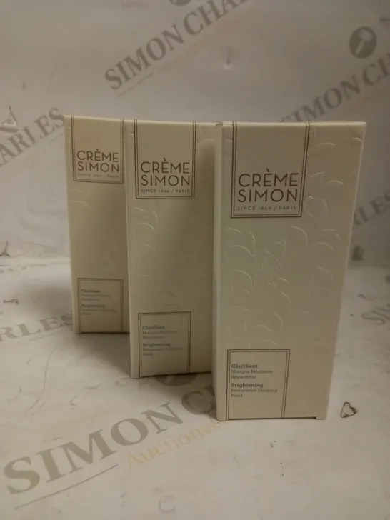 LOT OF APPROXIMATELY 54 CREME SIMON NIGHT RESTORATIVE SLEEPING MASK 75ML