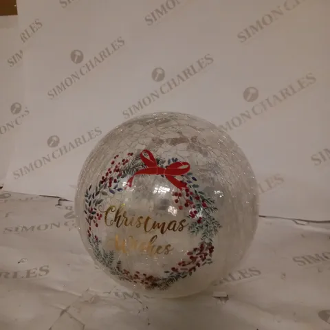 DECORATIVE CHRISTMAS GLASS BALL 