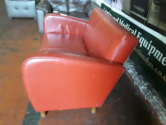 RETRO TWO SEAT RED BAR/PUB SOFA