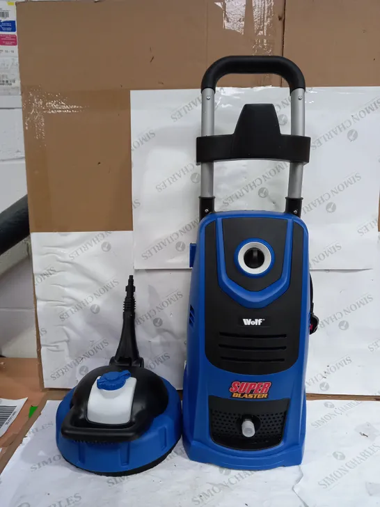 WOLF SUPER BLASTER PRESSURE WASHER BLUE - COLLECTION ONLY