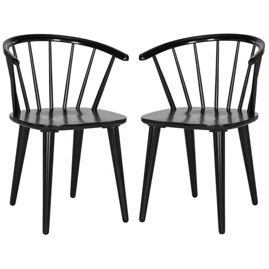 BOXED BAEK SOLID WOODWIDSOR BACK SET OF 2 SIDE CHAIRS