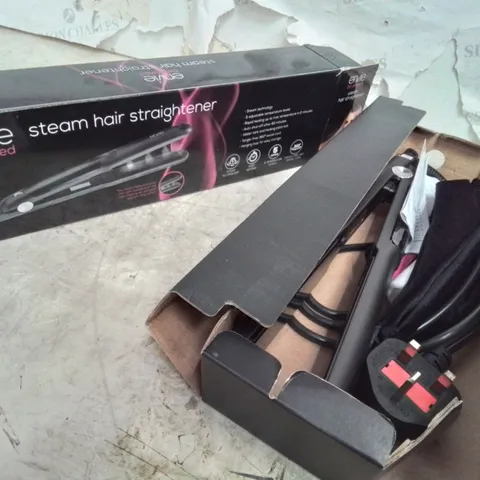 BOXED ENVIE STEAM HAIR STRAIGHTENERS BLACK