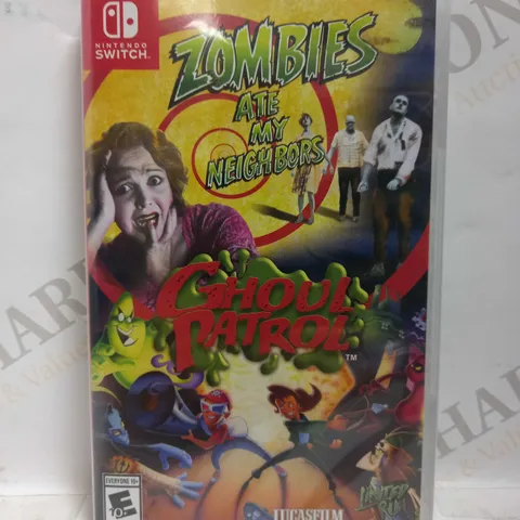 SEALED ZOMBIES ATE MY NEIGHBOURS GHOUL PATROL NINTENDO SWITCH GAME