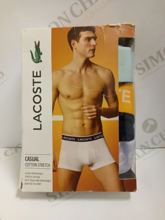 LACOSTE CASUAL COTTON STRETCH BOXERS - SIZE S