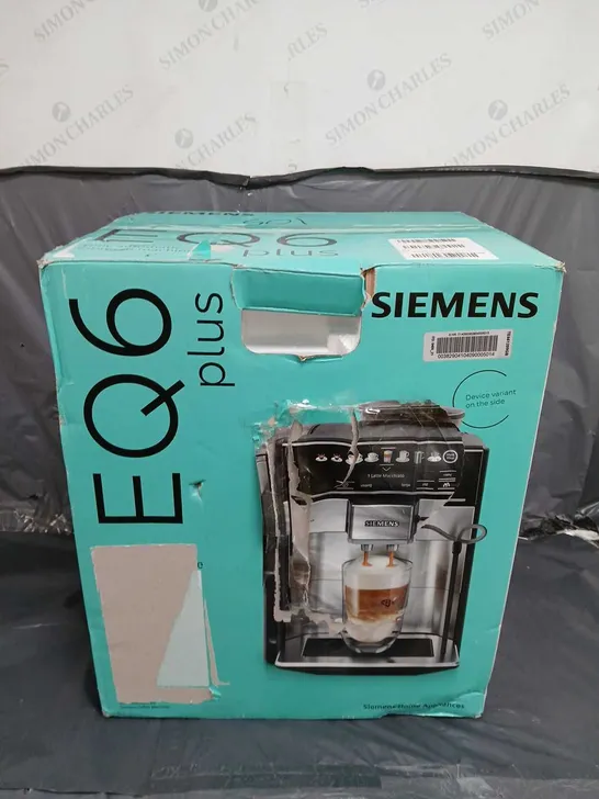 BOXED SIEMENS EQ6 BEAN TO CUP COFFEE MAKER  RRP £999