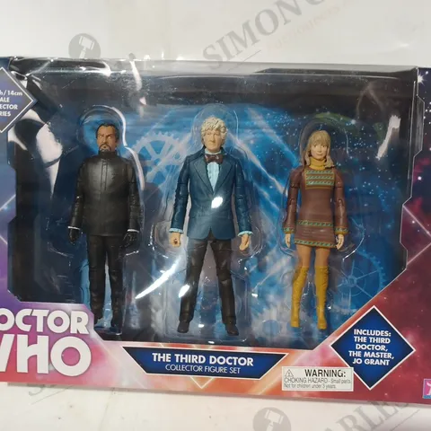 BOXED DOCTOR WHO THE THIRD DOCTOR COLLECTOR FIGURE SET