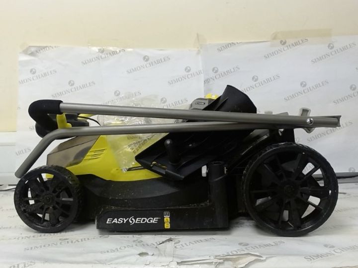 Lot 607 RYOBI RLM18X33B40 18V ONE+ CORDLESS 33CM LAWNMOWER STARTER KIT
