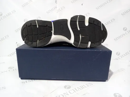 BOXED PAIR OF DIOR TRAINERS IN GREY/BLUE/WHITE EU SIZE 47