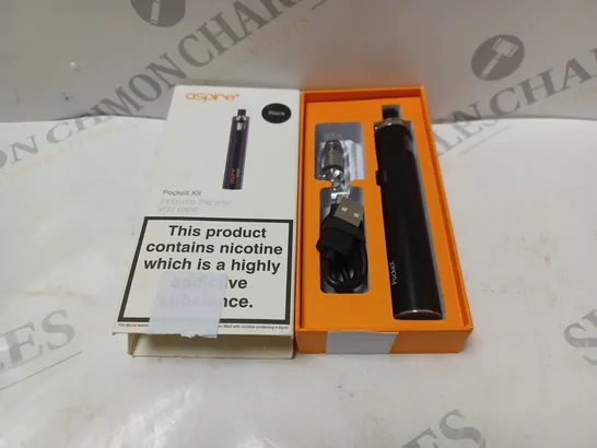 BOXED ASPIRE POCKEX KIT E-CIGARETTE BLACK