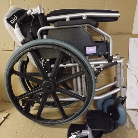 AIDAPT VA166SILVER DELUXE SELF PROPELLED ALUMINIUM TRANSIT CHAIR