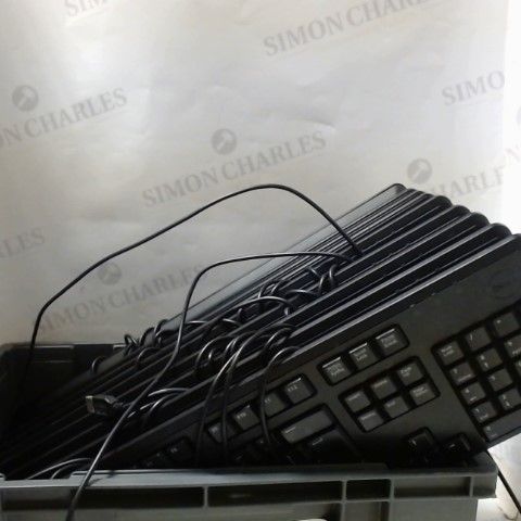 LOT OF APPROXIMATELY 9 WIRED KEYBOARDS