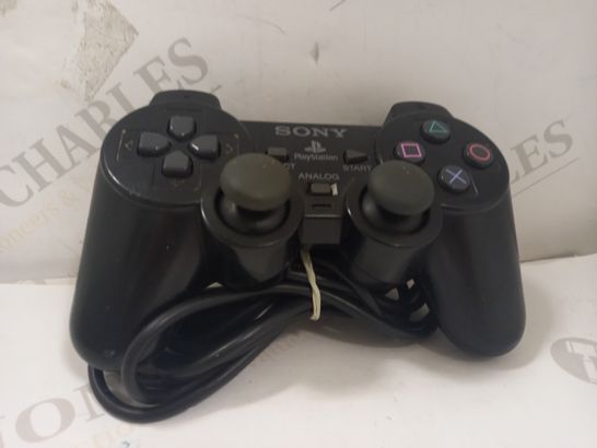 SONY PLAYSTATION 2 WIRED CONTROLLER IN BLACK