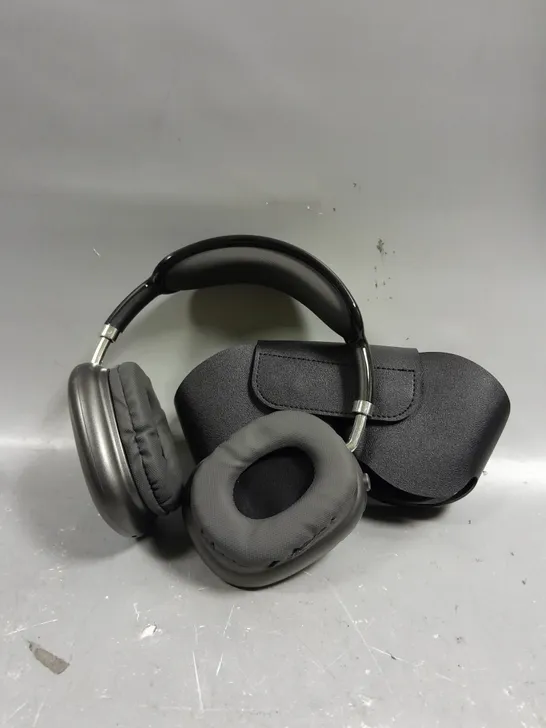 WIRELESS BLUETOOTH HEADPHONES IN SPACE GREY WITH CARRY CASE 